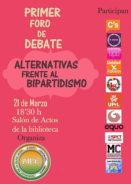 AIRE reune a las principales fuerzas políticas alternativas al bipartidismo en Ricote