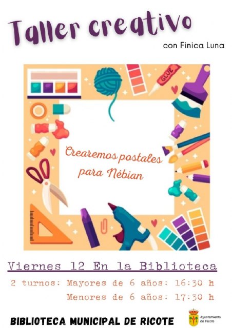 Taller creativo infantil en Ricote