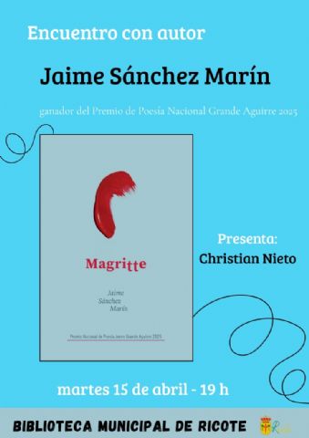Jaime Sánchez Marín, Premio Nacional de Poesía, presenta su libro