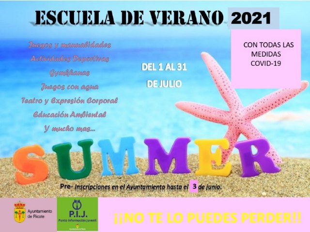 Abierto plazo de pre-inscripción escuela de verano municipal