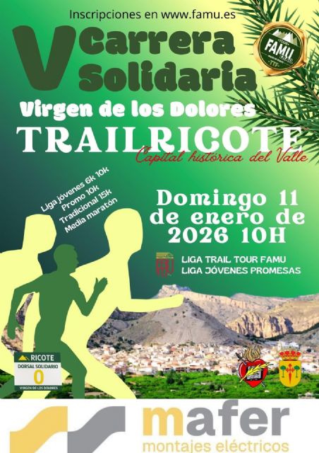 El 11 de enero, Ricote inicia la TTF2026, Liga de Jóvenes Trail FAMU y decide los títulos por clubes