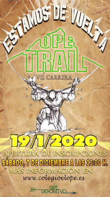 El 7 de diciembre, El Ope Trail abre inscripciones