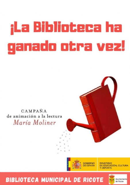 La Biblioteca, premiada de nuevo en la campaña nacional de animación a la lectura