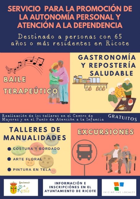 Abierto plazo inscripción de talleres para personas mayores