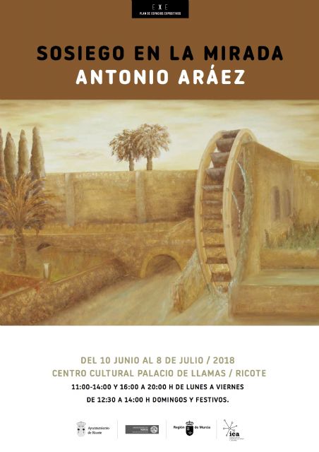 Ricote acoge la exposición de Antonio Aráez ´Sosiego en la mirada´ dentro del Plan de Espacios Expositivos